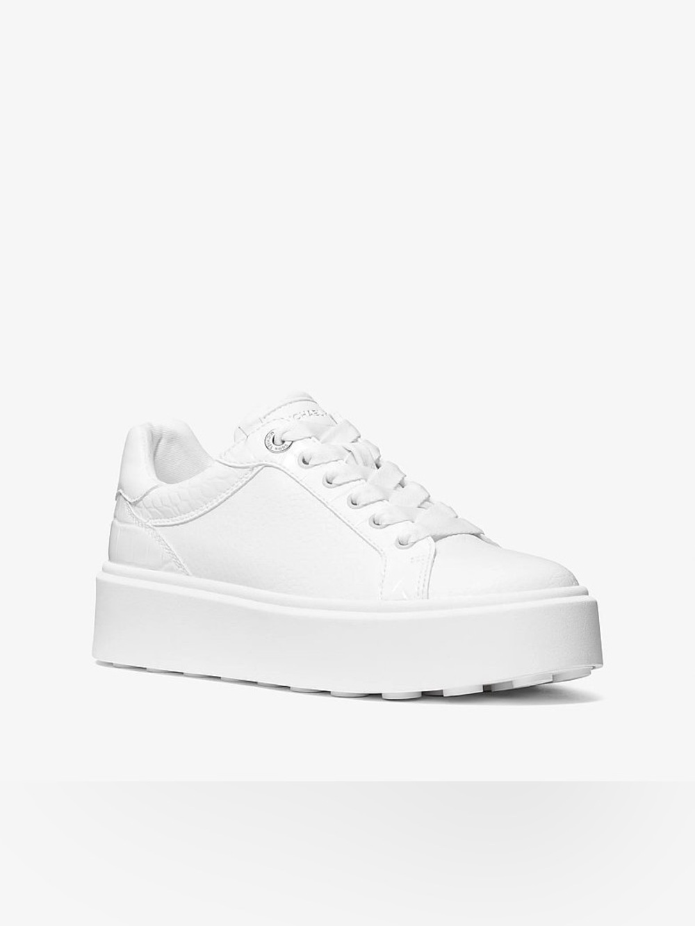 Michael kors platform tennis shoes white